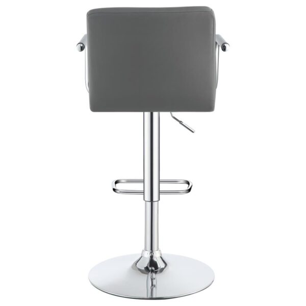 Palomar Adjustable Height Bar Stool Gray and Chrome 121096 By Coaster Furniture 14