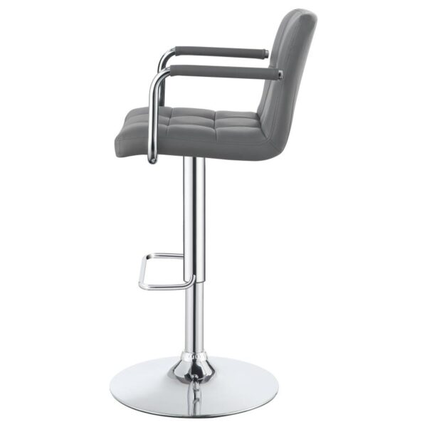 Palomar Adjustable Height Bar Stool Gray and Chrome 121096 By Coaster Furniture 13