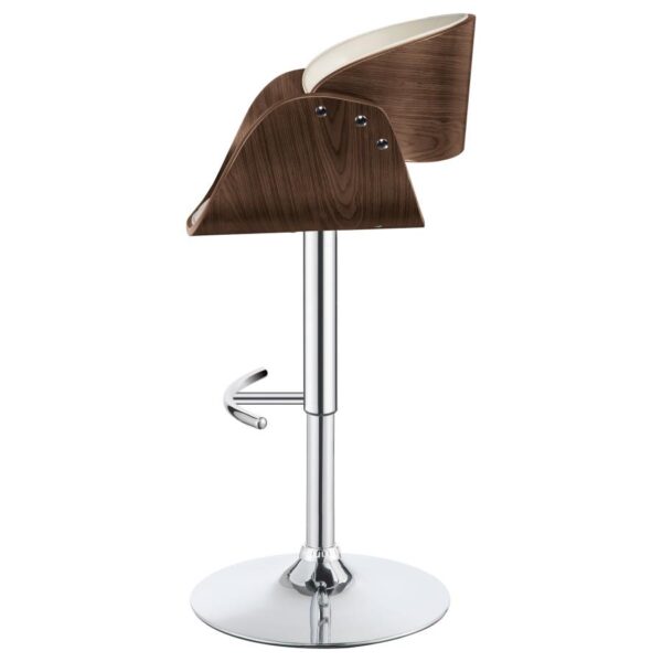 Dana Adjustable Bar Stool Ecru and Chrome 104966 By Coaster Furniture 12