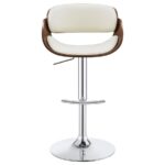 Dana Adjustable Bar Stool Ecru and Chrome 104966 By Coaster Furniture 22