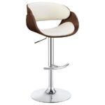 Dana Adjustable Bar Stool Ecru and Chrome 104966 By Coaster Furniture 23