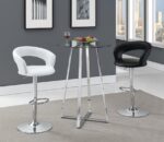 Barraza 29″ Adjustable Height Bar Stool White and Chrome 120347 By Coaster Furniture 8