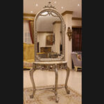 Handmade Maple Console table with mirror Handmade Accent Mobilia Cleopatra 10 Handmade Maple Console table with mirror 10