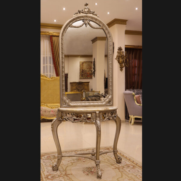 Handmade Maple Console table with mirror 7