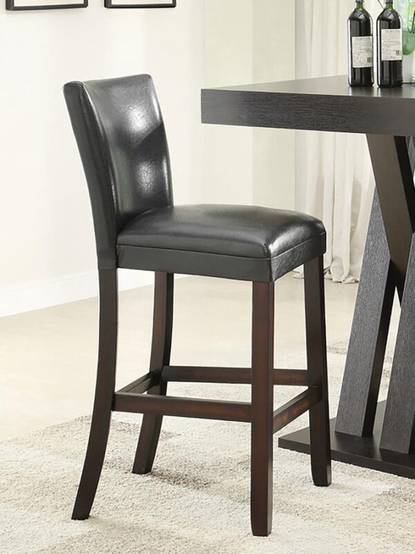 Alberton Upholstered Bar Stools Black and Cappuccino (Set of 2) 100056 By Coaster Furniture 7