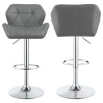 Berrington Adjustable Bar Stools Chrome and Gray (Set of 2) 100426 By Coaster Furniture 24