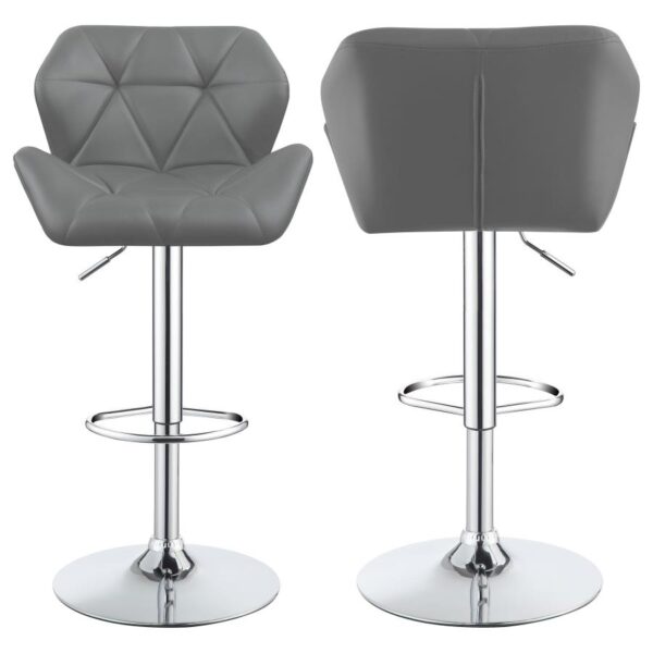 Berrington Adjustable Bar Stools Chrome and Gray (Set of 2) 100426 By Coaster Furniture 16