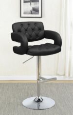 Brandi Adjustable Bar Stool Black and Chrome 102555 By Coaster Furniture 21