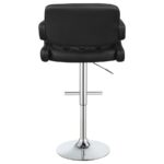 Brandi Adjustable Bar Stool Black and Chrome 102555 By Coaster Furniture 26