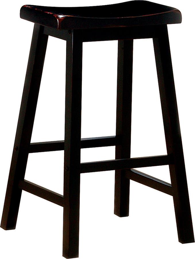 Durant Wooden Bar Stools Black (Set of 2)180029 By Coaster Furniture