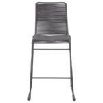 Jerome Upholstered Bar Stools with Footrest (Set of 2) Charcoal and Gunmetal 192064 By Coaster Furniture 18