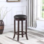 Aboushi Swivel Bar Stools with Upholstered Seat Brown (Set of 2) 101060 By Coaster Furniture 11