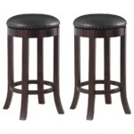 Aboushi Swivel Bar Stools with Upholstered Seat Brown (Set of 2) 101060 By Coaster Furniture 13