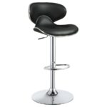 Edenton Upholstered Adjustable Height Bar Stools Black and Chrome (Set of 2) 120359 By Coaster Furniture 12