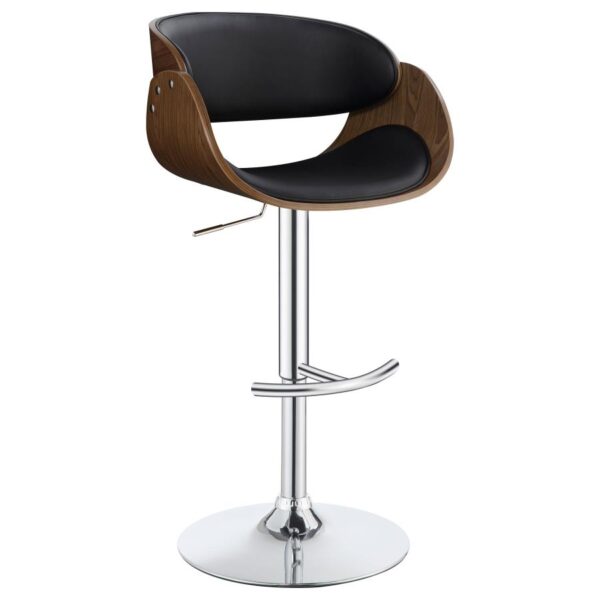 Dana Adjustable Bar Stool Black and Chrome 104965 By Coaster Furniture 13