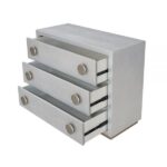 Silver Faux Crocodile Skin Finish Anpu Console Cabinet AC02505 By ACME Accent Console Tables Mobilia Cleopatra 13 Silver Faux Crocodile Skin Finish Anpu Console Cabinet AC02505 By ACME 13