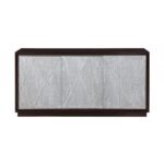 Metallic Silver & Walnut Finish Geranio Console Cabinet AC02502 By ACME 12