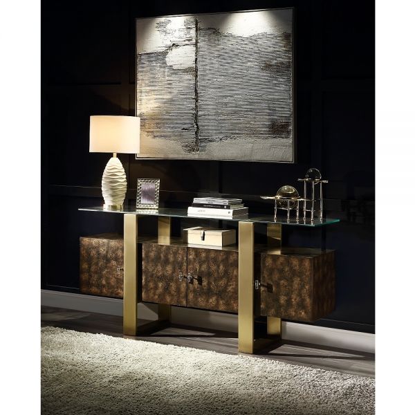 Brown Mabyn Console Cabinet AC01923 By ACME