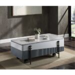 Gray & White High Gloss Finish Wilkins Coffee Table W/Lift Top LV02187 By ACME Luxury Coffee Tables Mobilia Cleopatra 9 Gray & White High Gloss Finish Wilkins Coffee Table W/Lift Top LV02187 By ACME 9