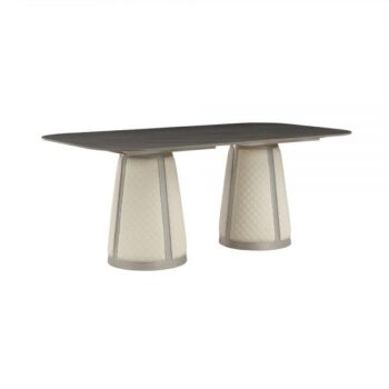 Sintered Stone & Champagne Dining Table
