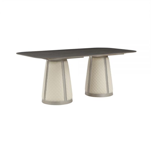 Sintered Stone Top & Champagne Finish Kasa Dining Table DN02011 By ACME