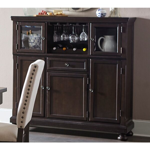 Grayish brown Begonia Collection Curio Rustic Buffet By Homelegance 7