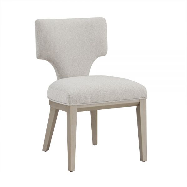 Linen & Champagne Finish Kasa Side Chair (Set-2) DN02012 By ACME