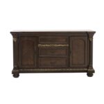 Cherry finish with gold tipping Russian Hill Collection Rustic Buffet By Homelegance Curio & Buffet Mobilia Cleopatra 11 Cherry finish with gold tipping Russian Hill Collection Rustic Buffet By Homelegance 11