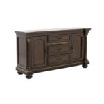 Cherry finish with gold tipping Russian Hill Collection Rustic Buffet By Homelegance Curio & Buffet Mobilia Cleopatra 12 Cherry finish with gold tipping Russian Hill Collection Rustic Buffet By Homelegance 12