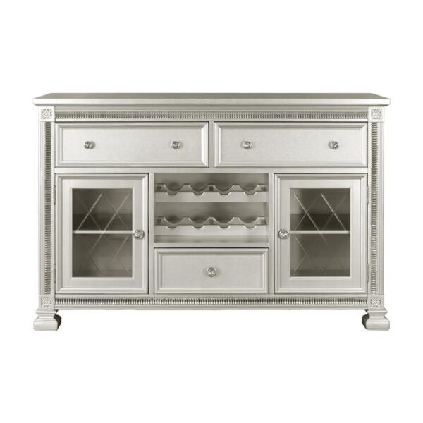 Silver Bevelle Collection Server By Homelegance 8