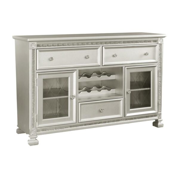 Silver Bevelle Collection Server By Homelegance 12