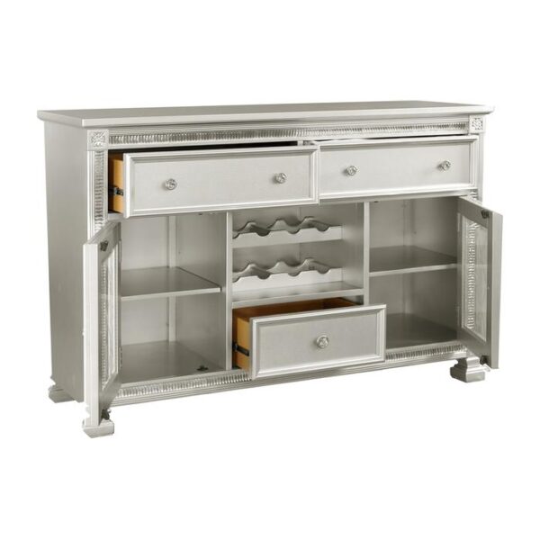 Silver Bevelle Collection Server By Homelegance 10