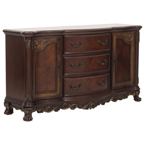 Cherry Deryn Park Collection Server By Homelegance 12