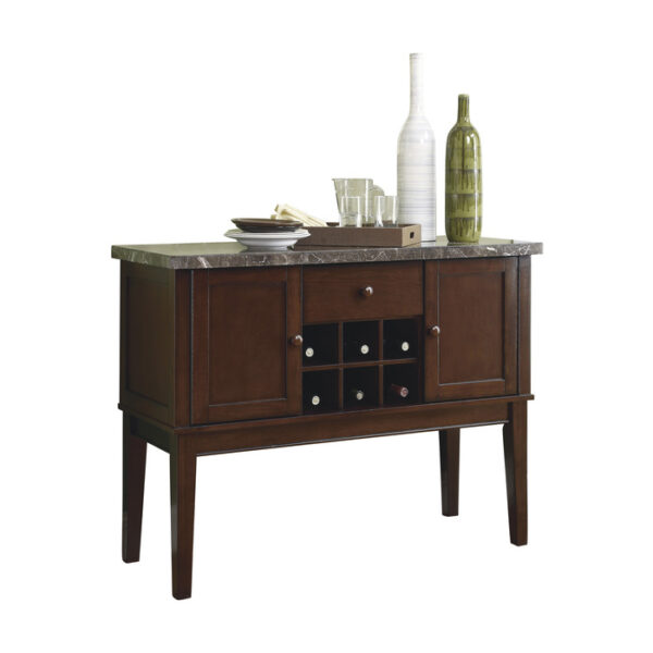 Dark cherry Decatur Collection Server By Homelegance 7