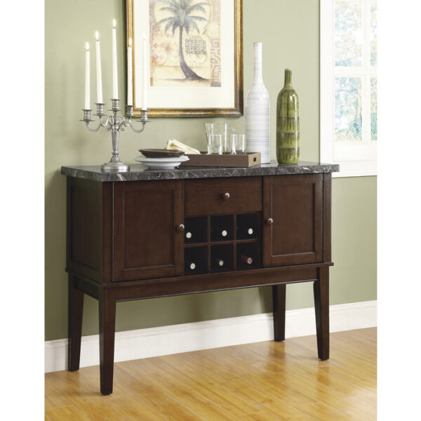 Dark cherry Decatur Collection Server By Homelegance 8