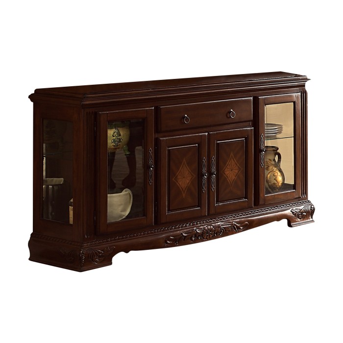 Dark Cherry Norwich Collection Buffet By Homelegance