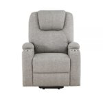 Recliner with Power Lift & Massage in Light Gray Chenille LV02180 By ACME Recliners Mobilia Cleopatra 20 Recliner with Power Lift & Massage in Light Gray Chenille LV02180 By ACME 20