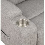 Recliner with Power Lift & Massage in Light Gray Chenille LV02180 By ACME Recliners Mobilia Cleopatra 24 Recliner with Power Lift & Massage in Light Gray Chenille LV02180 By ACME 24