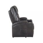 Gunmetal Leather Evander Recliner w/Power Lift & Massage LV02182 By ACME Recliners Mobilia Cleopatra 19 Gunmetal Leather Evander Recliner w/Power Lift & Massage LV02182 By ACME 19