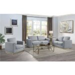 Gray Linen Valin Loveseat LV01745 By ACME 17