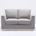 Gray Linen Valin Loveseat LV01745 By ACME 14