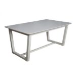 White Saree Dining Table DN02350 By ACME Luxury Dining Tables Mobilia Cleopatra 8 White Saree Dining Table DN02350 By ACME 8