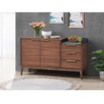 Walnut Bevis Server DN02419 By ACME Servers Mobilia Cleopatra 11 Walnut Bevis Server DN02419 By ACME 11