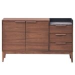 Walnut Bevis Server DN02419 By ACME Servers Mobilia Cleopatra 12 Walnut Bevis Server DN02419 By ACME 12
