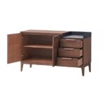 Walnut Bevis Server DN02419 By ACME Servers Mobilia Cleopatra 13 Walnut Bevis Server DN02419 By ACME 13