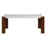 Hettie Brown Dining Table W/Engineeed Stone Top DN02157 By ACME 16