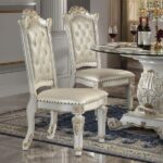 Vendome Side Chair in Leather DN01554 By ACME 7