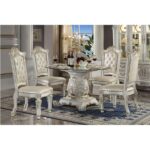 Vendome Side Chair in Leather DN01554 By ACME 8