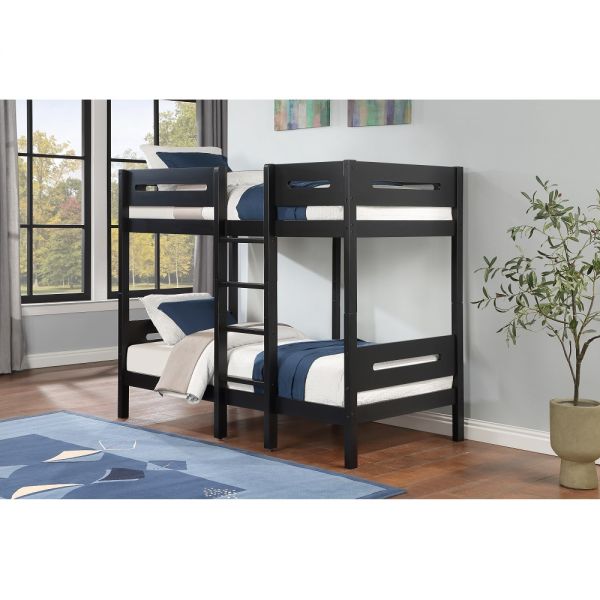 Black Ekko Twin/Twin Bunk Bed BD01910 By ACME