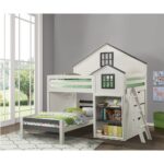 Ratana Gray & White Loft Bed BD02052 By ACME 11